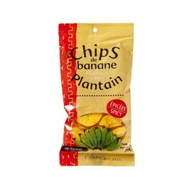 Chips épicées de banane plantain - RACINES